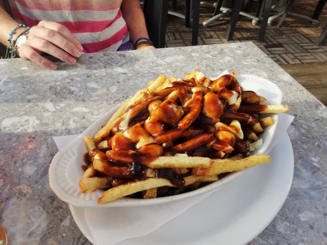 Poutine gold... well golden fries at least, cheese curds and brown gracy!