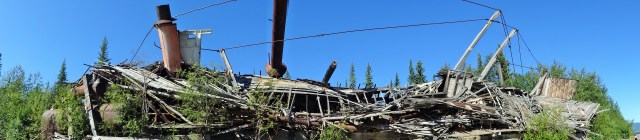 Finding our way to the paddle wheeler graveyard (Click on image to enlarge)
