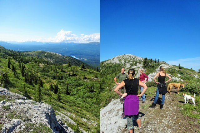 Stunning morning views, and equally good company