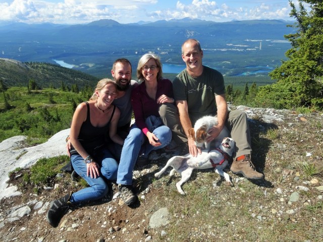 Posing with the Whitehorse family