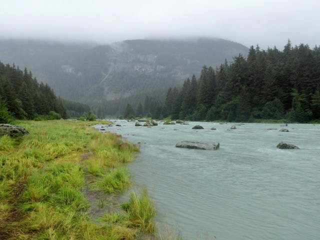 The beautiful river and not a bear in sight!