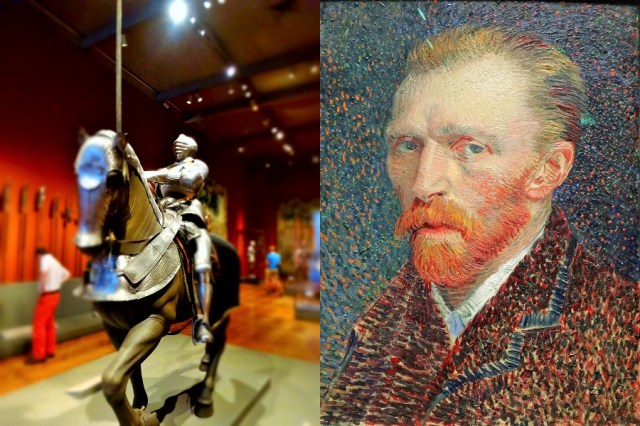 As much a museum as it is gallery (left) & The first king of the 'selfie', Van Gogh (right)