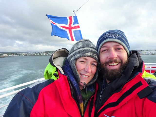 Keeping a not so sharp eye out for Minke whales off the coast of Iceland...