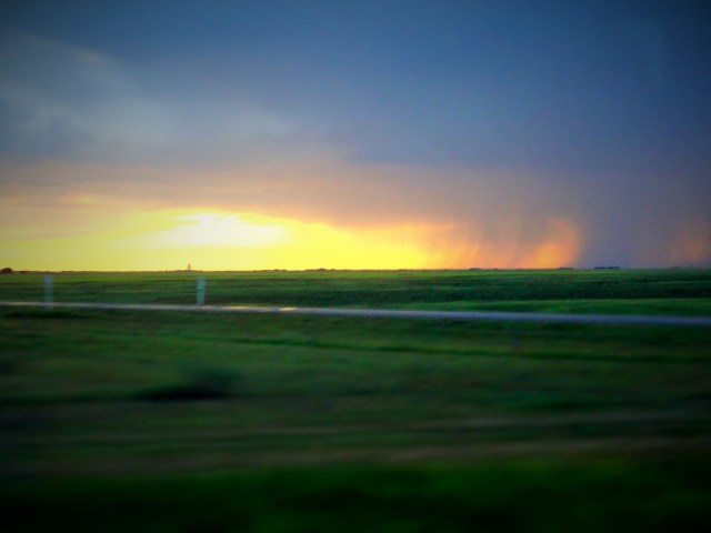Watching the rains roll in