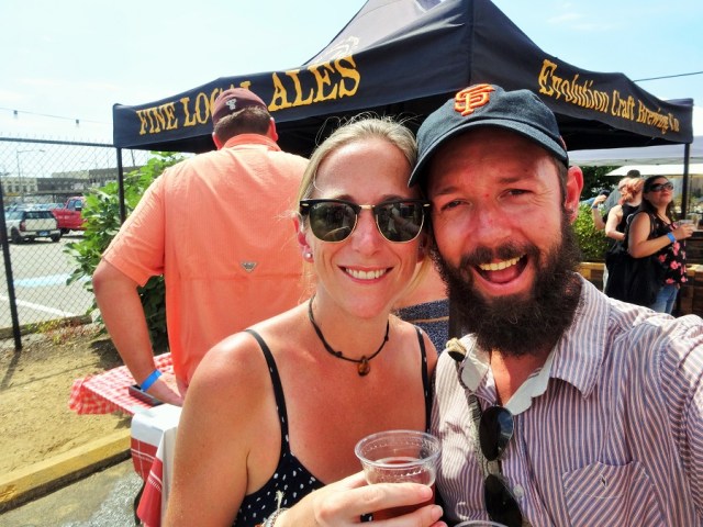 Getting ruddy cheeked at DC BeerWeek!