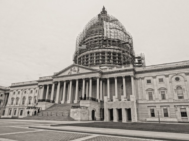 At Capital Hill, our luck with scaffolding continues...