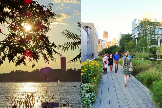 Walking the Highline at sunset