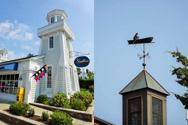 The historic port town of Mystic (left) & One of my favourite weather vanes from all of New England (right)