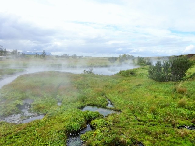 The steaming landscape