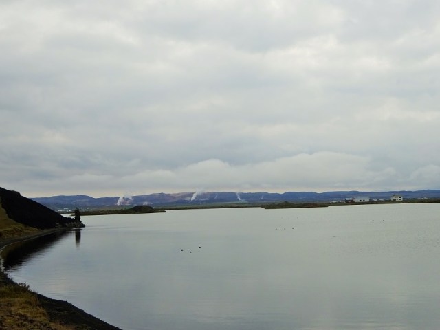 The shallow lake Mývatn (seems more romantic in Icelandic, as it translates to the 'Lake of the Midges'!)
