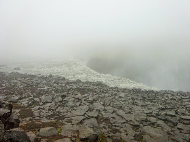 Not much of a view... the lower fall, Selfoss