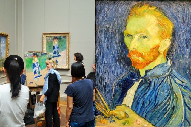 Is this called plagiarism? (left) & A little something I whipped up... or was it Van Gogh? (right)