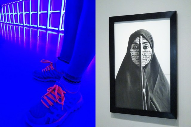 The future's so bright... (left) & An Islamic woman's world (right)