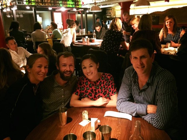 Dinner with Saya and Greg (image courtesy of Saya)