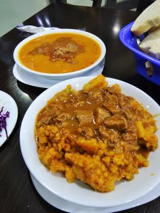 It may be the dish of the month, but it plays second fiddle in this here photo (tucked away at the back)!