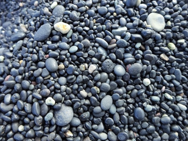 Pebbles, so smooth after years being polished by the sea