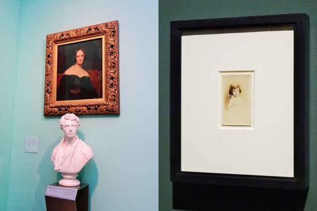 Nothing Frankenstein about Mary Shelley (left) & A photo of Alice Liddell by the possibly child obsessed Lewis Carroll (right)