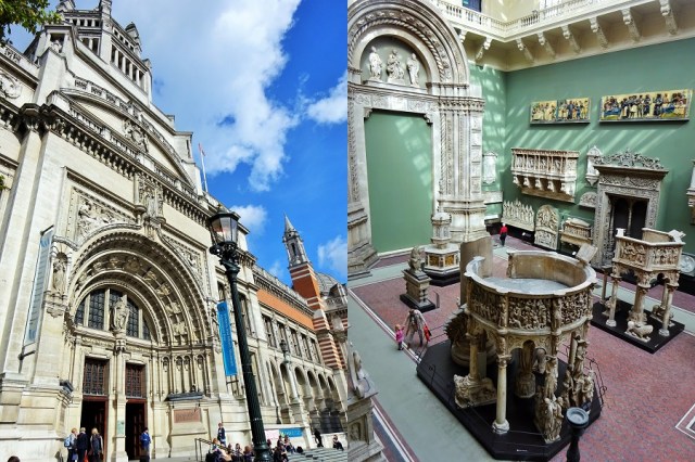 In our sights, the V and A (left) & Up close to antiquity (right)