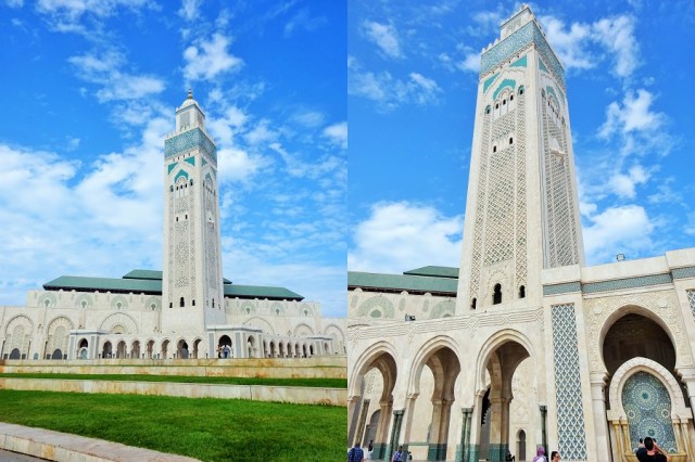 Hassan II Mosque, the largest in Morocco (and seventh largest in the whole world)