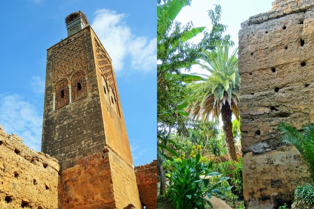 Another Moorish minaret (left) & A bountiful garden of ripe fruits and fresh waters (right)