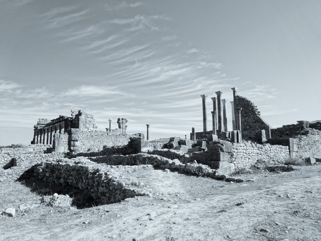 Amazing ruins and stunning clouds