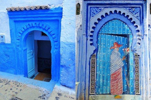 We could only imagine what lay behind each doorway… (left) & in this instance, imagination was required, even for locals! (right)