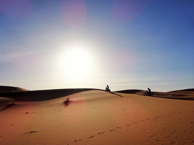 The peace and quiet and... the roar of dirt bikes...